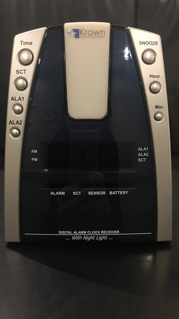 Accessible Digital Alarm Clock Receiver With Night Light